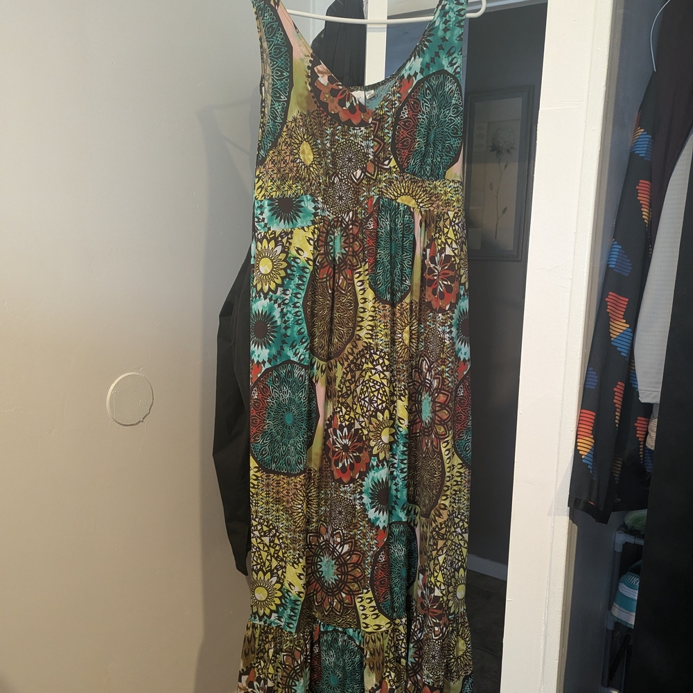 Avenue Vibrant Floral Maxi Dress